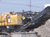 サムネイル：環境リサイクル機械稼働　現場事例 １（都市型／土木）